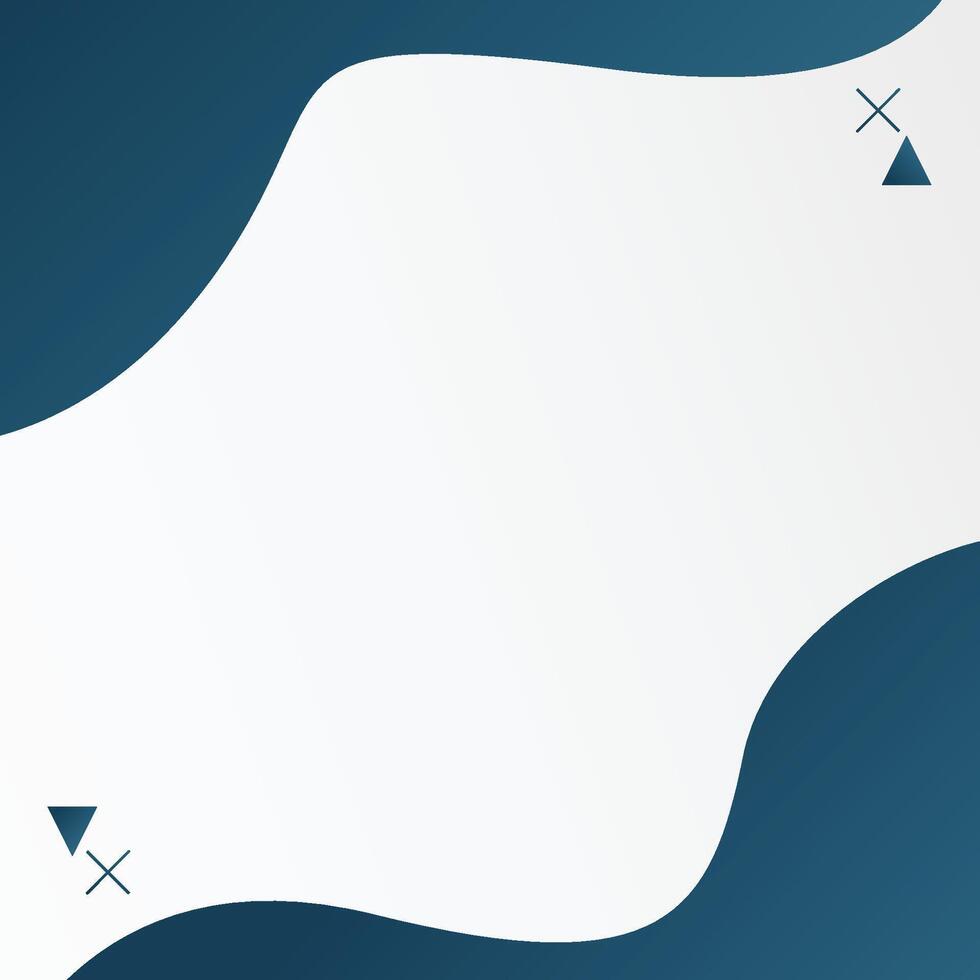 Commercial Blue White Fluid Wavy Abstract Square Background vector