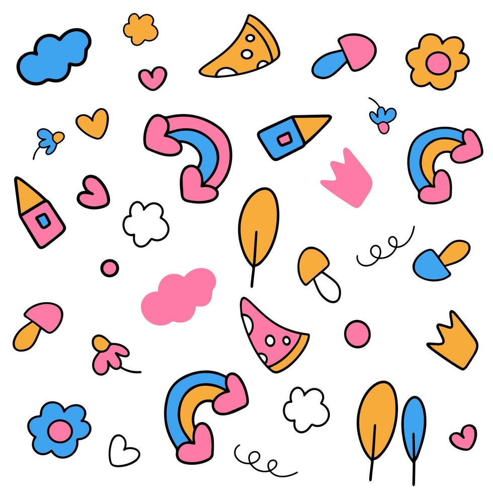 Children's pattern for children vector