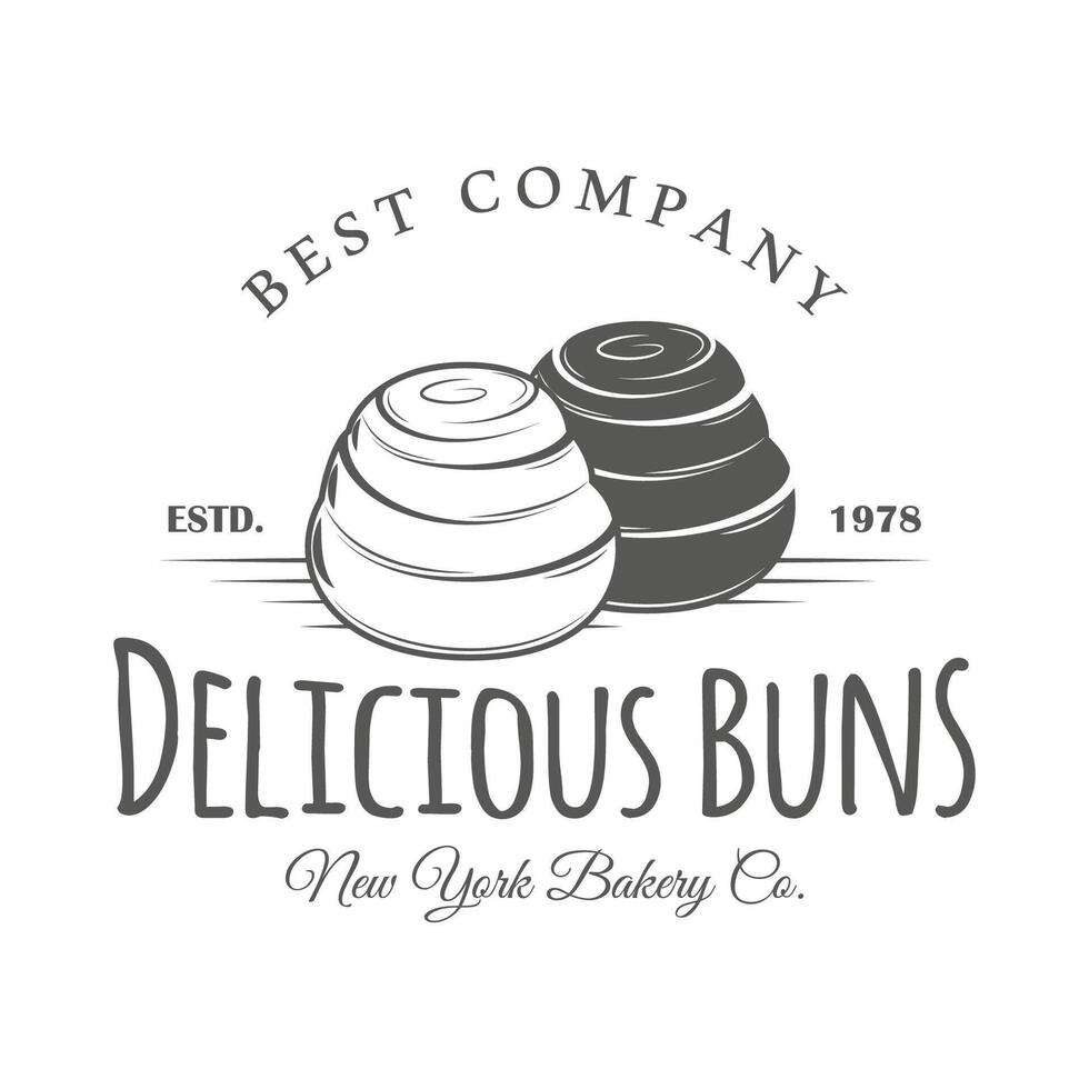 Logo bakery isolated on white background vector