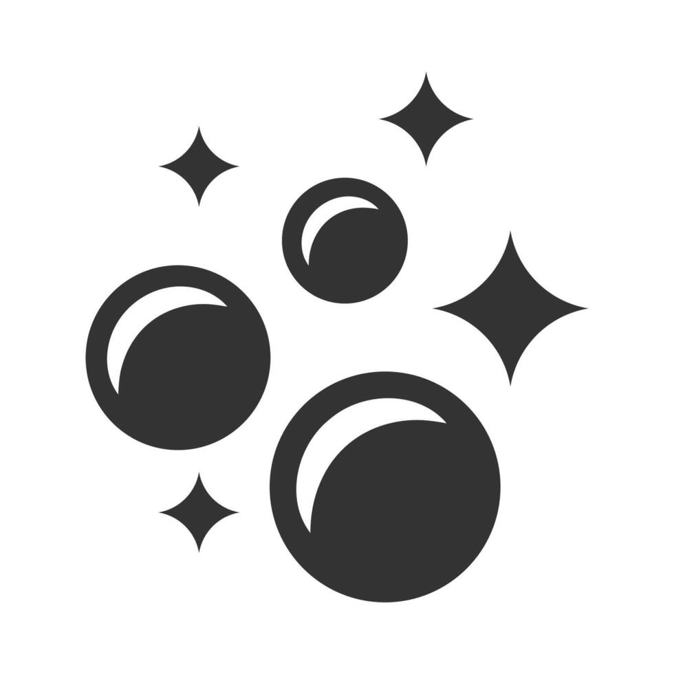 Soap foam silhouette icon vector