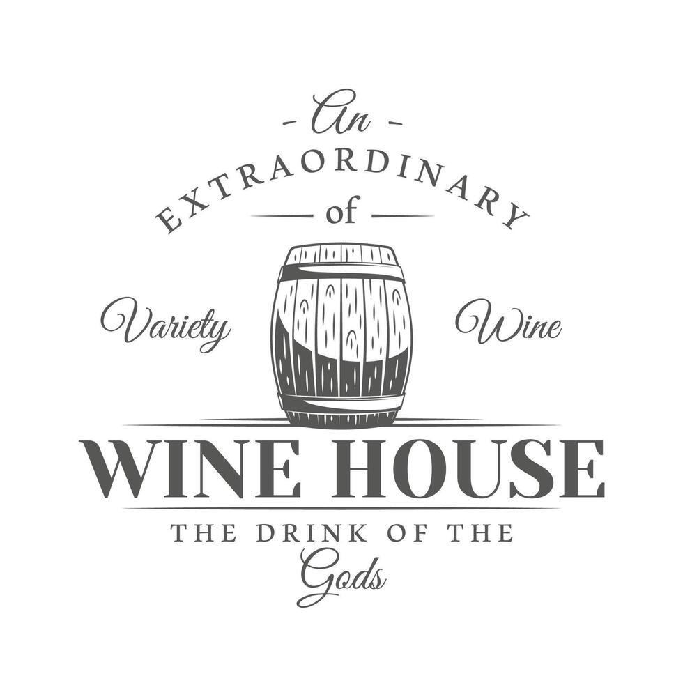 Logo wine isolated on white background vector