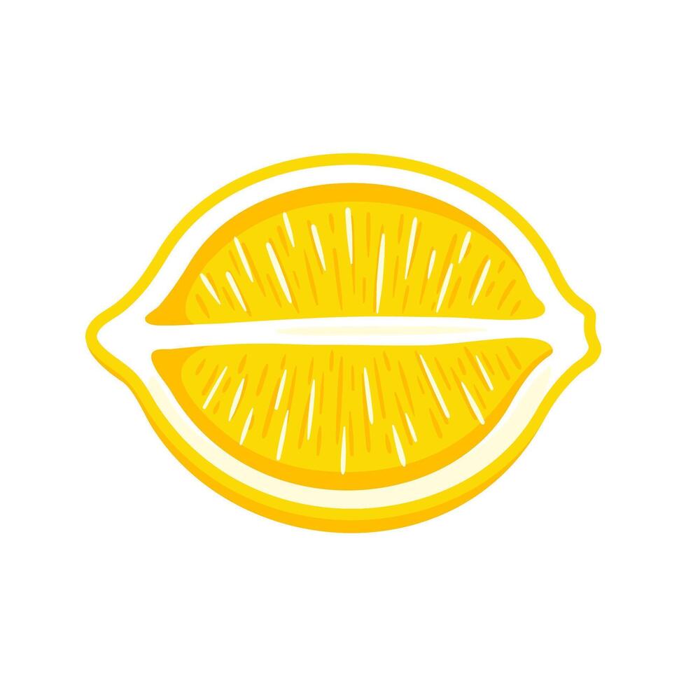 Lemon yellow icon isolated on white background vector