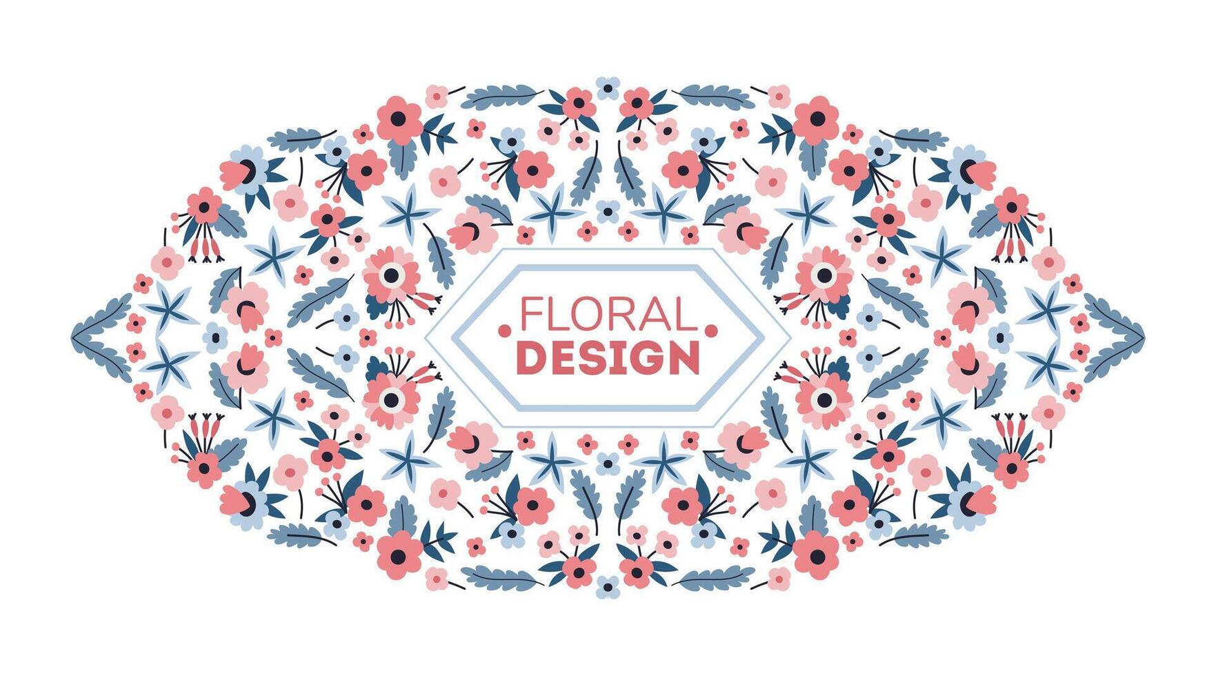 Vintage floral frames. vector