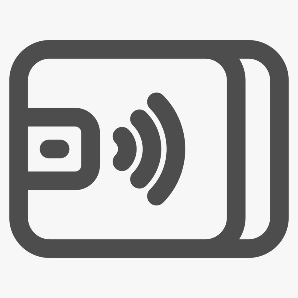 digital wallet, business and financial transaction icons vector