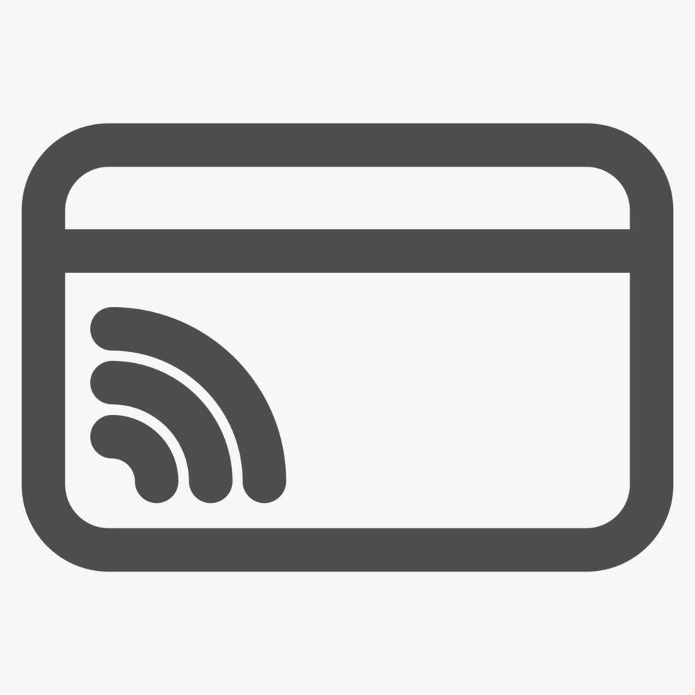 contactless payment, finance and payments icon vector