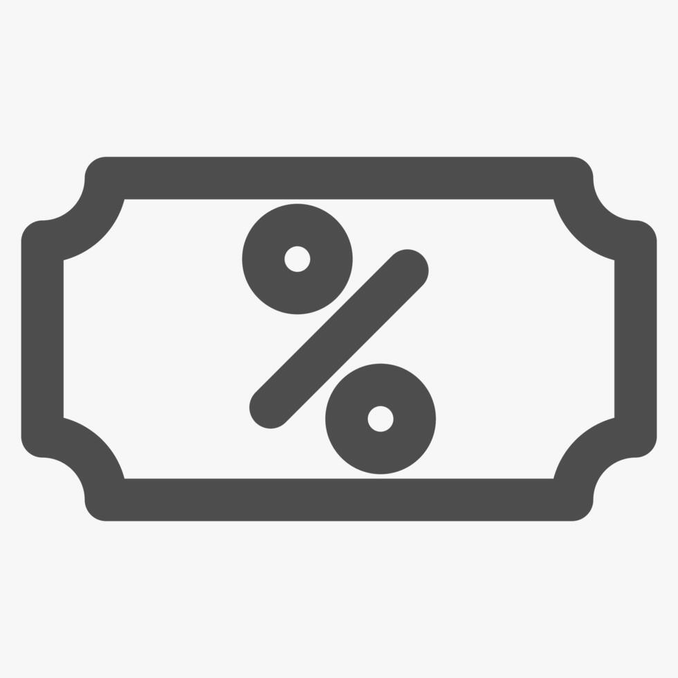 coupon code, finance and payments icon vector