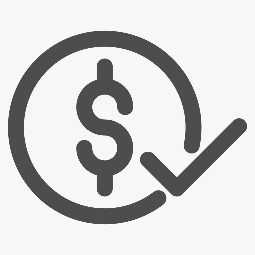 payment confirmation, finance and payments icon vector