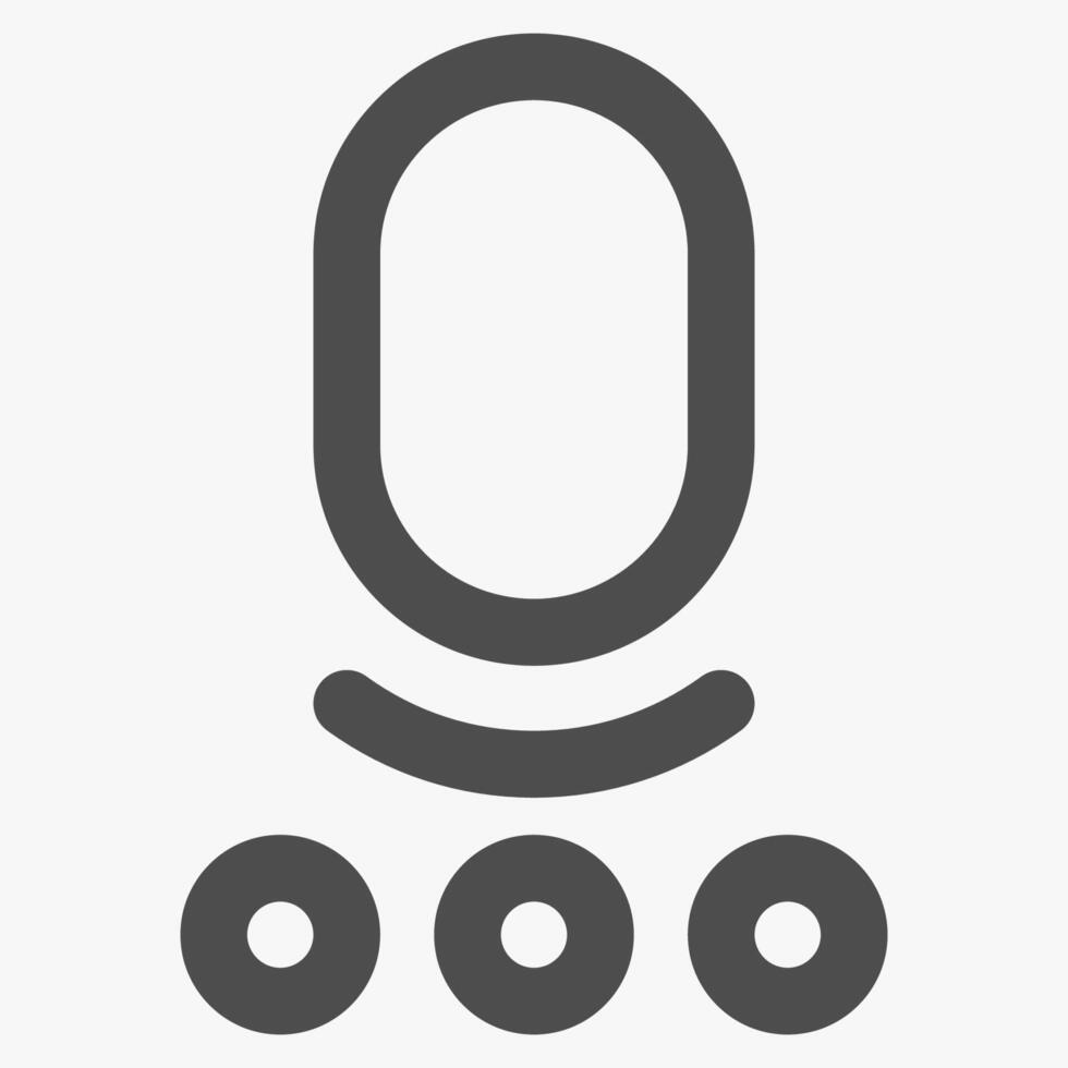 voice assitant, interface icons and symbols vector