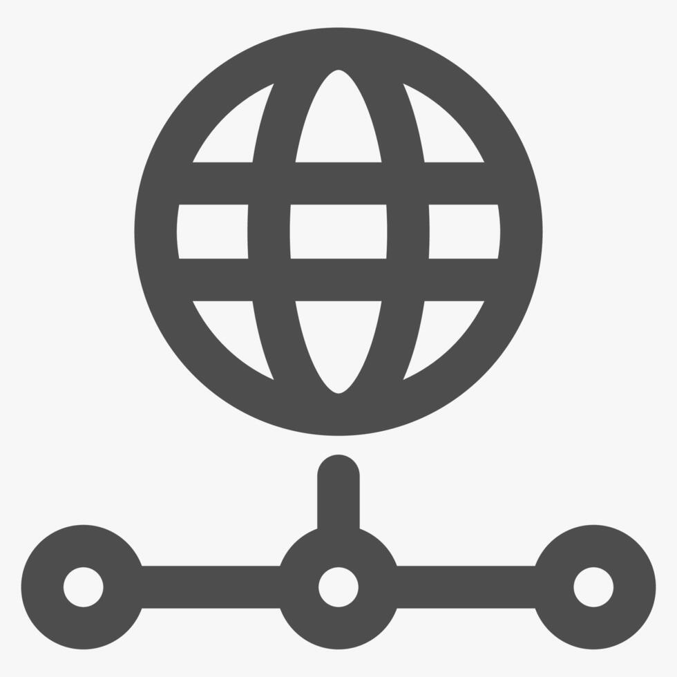 network, internet and technology icon vector