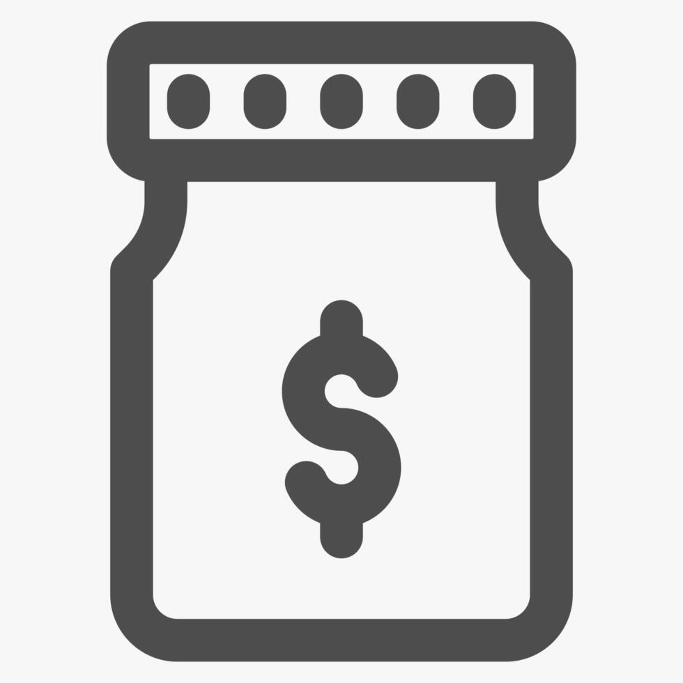 saving money, business and financial management icon vector