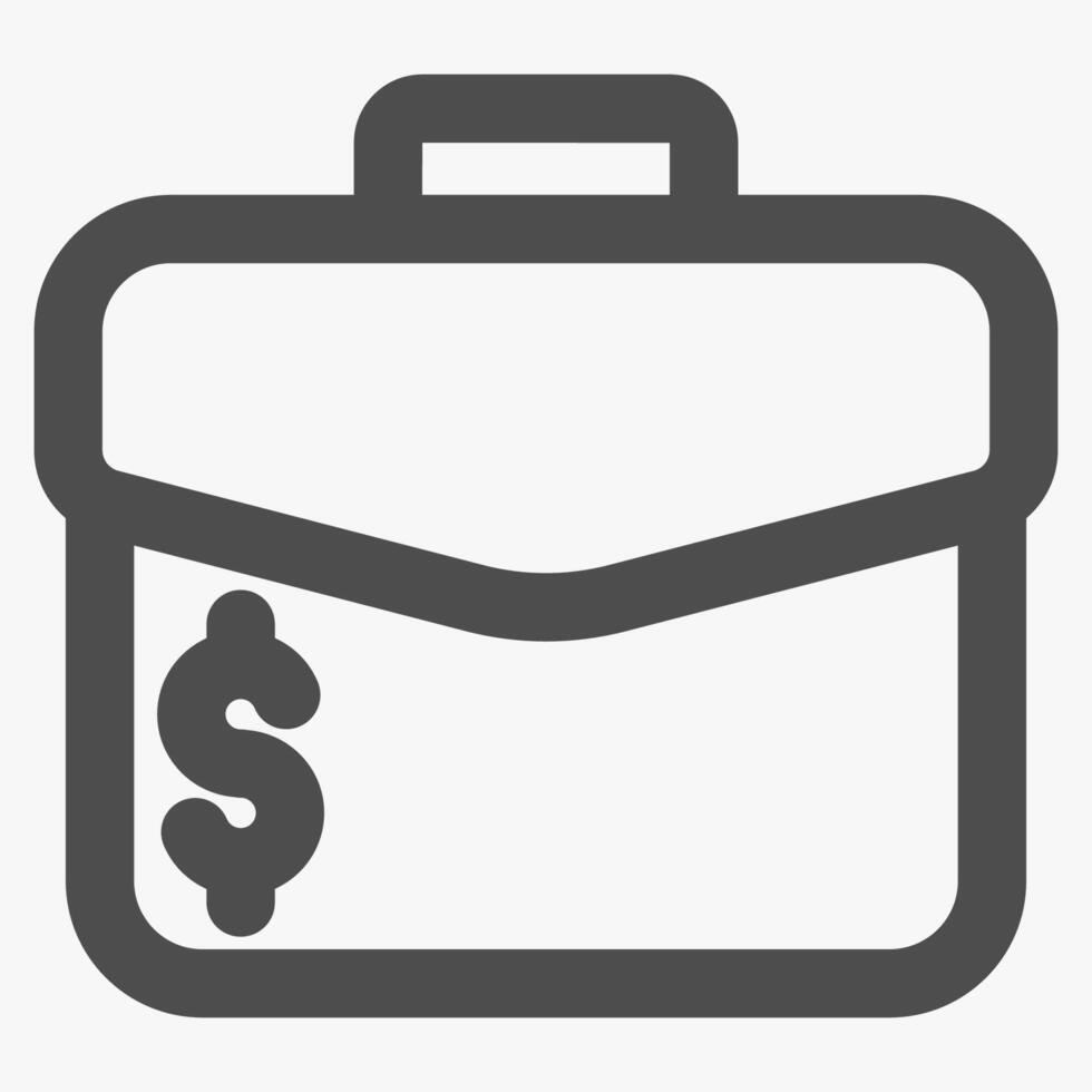 portfolio, business and financial management icon vector