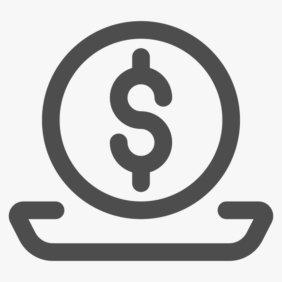 revenue, business and financial management icon vector