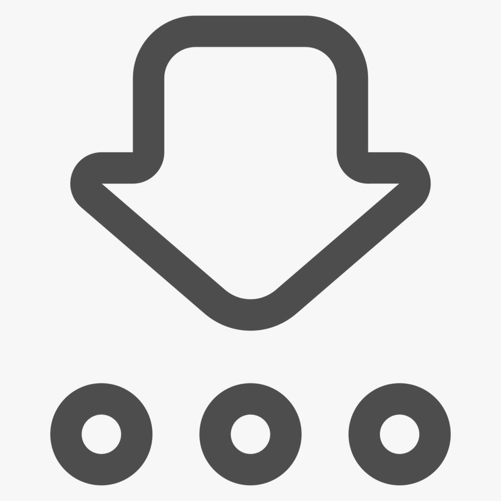 download, internet and technology icon vector