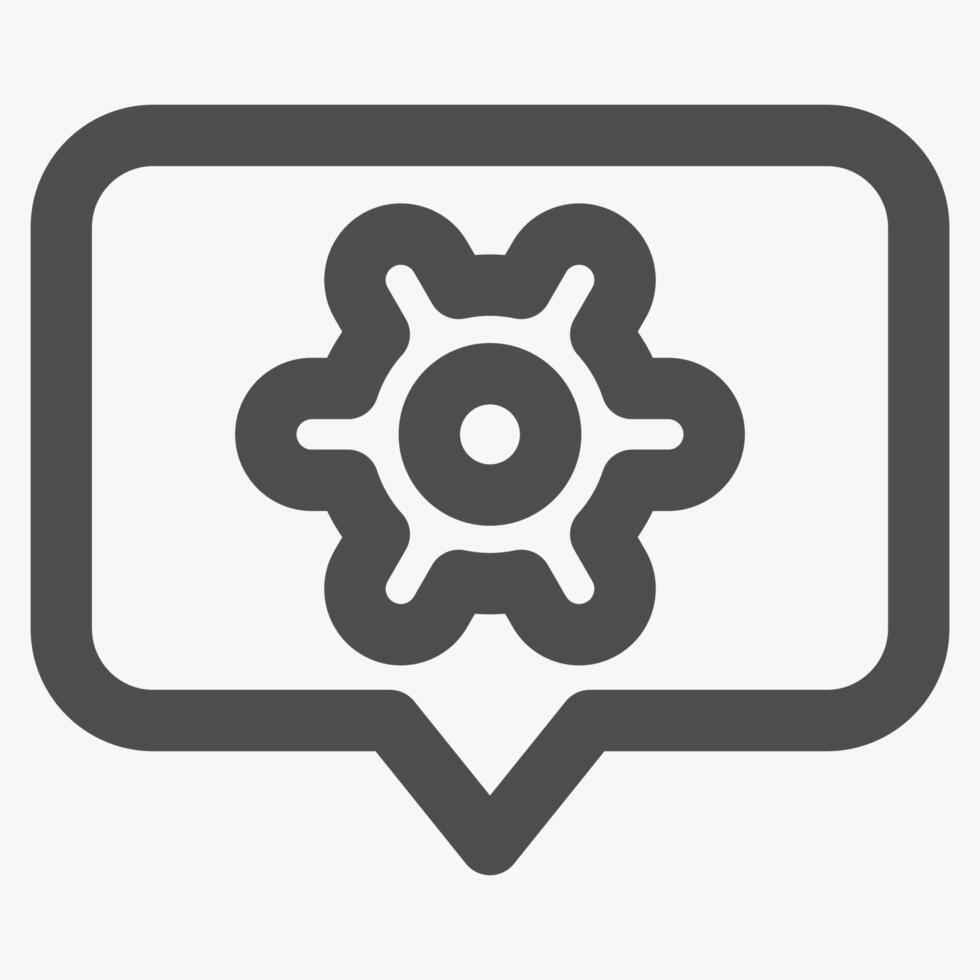 technical support, simple customer service icon vector