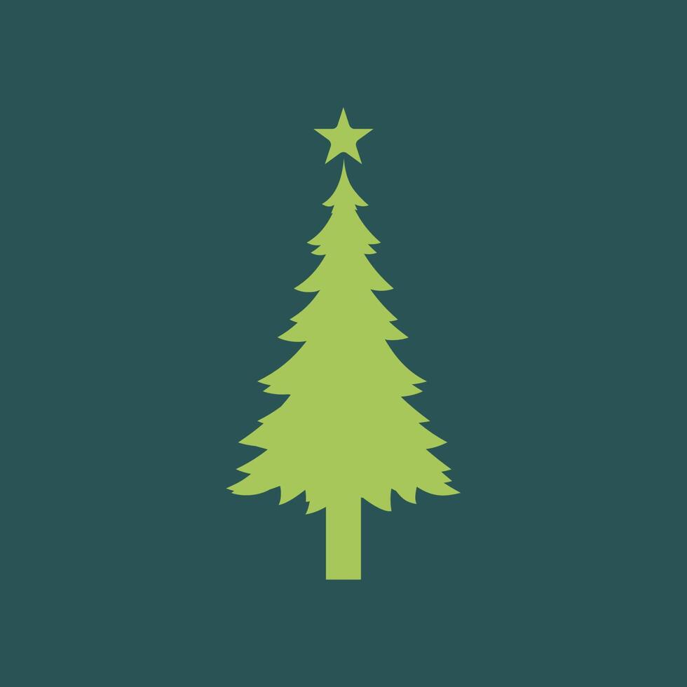 Christmas tree design baground green vector