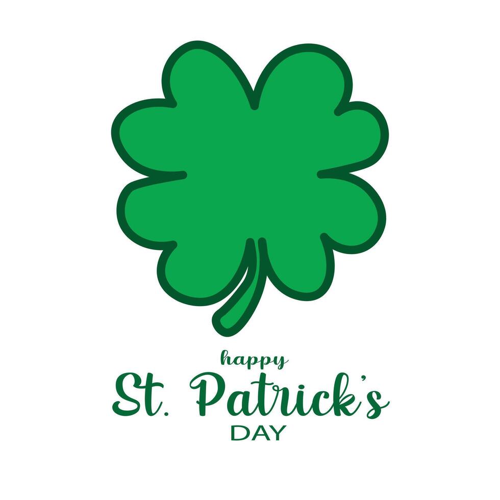 Clover leaf logo lucky day vector