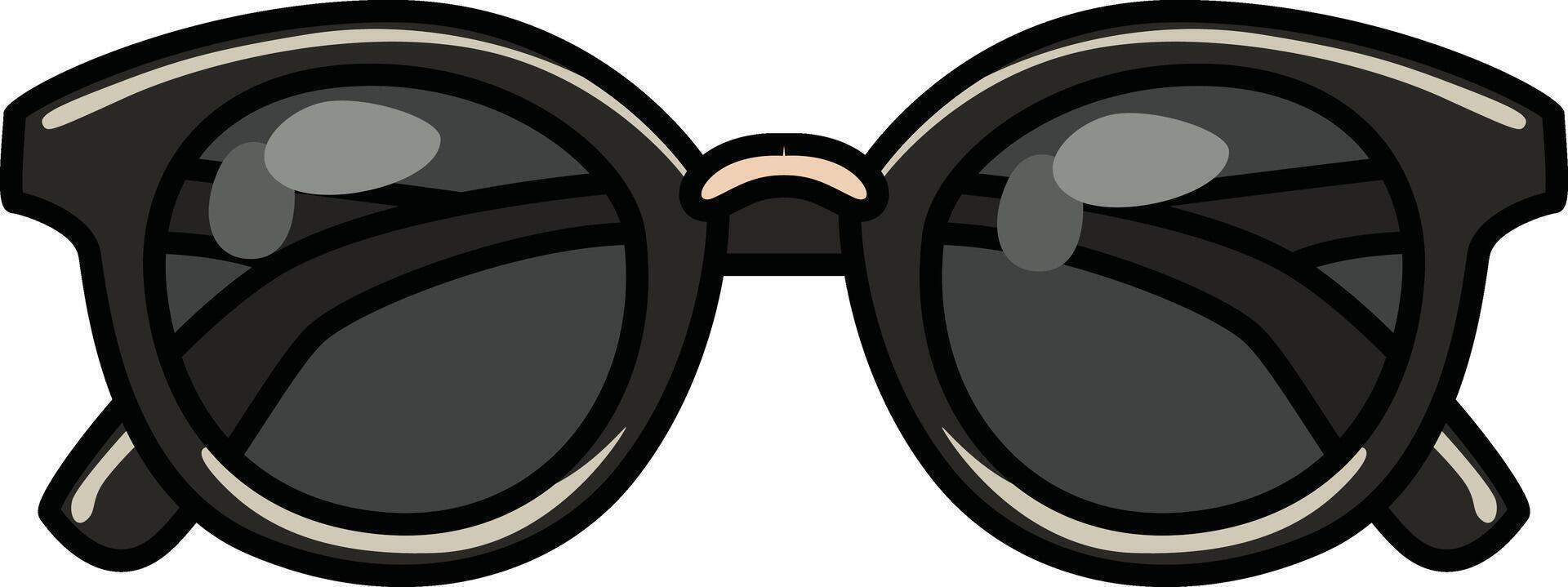 Trendy round sunglasses for a fashionable, summer-ready look. vector