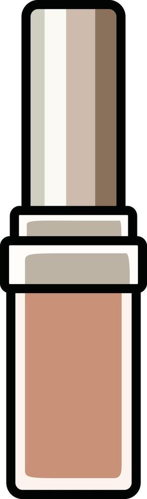 Sleek beige lip gloss tube with a modern and elegant design. vector
