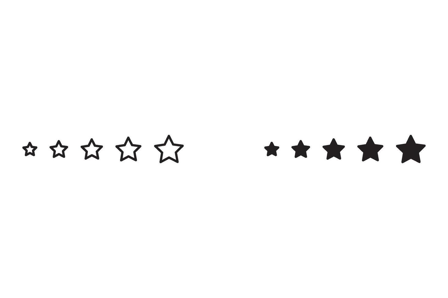 Five star customer product review icon set. Five star rating. Yellow 5 star flat icon for apps and websites. Quality,customer ratings, feedback. vector