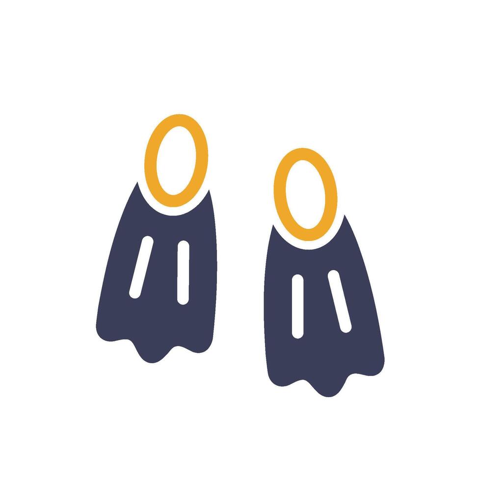 Flippers, symbolizing holiday travel, relaxation, and joyful summer vibes vector