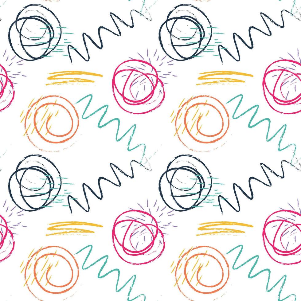 Artistic Scribble Seamless Dot Fill vector