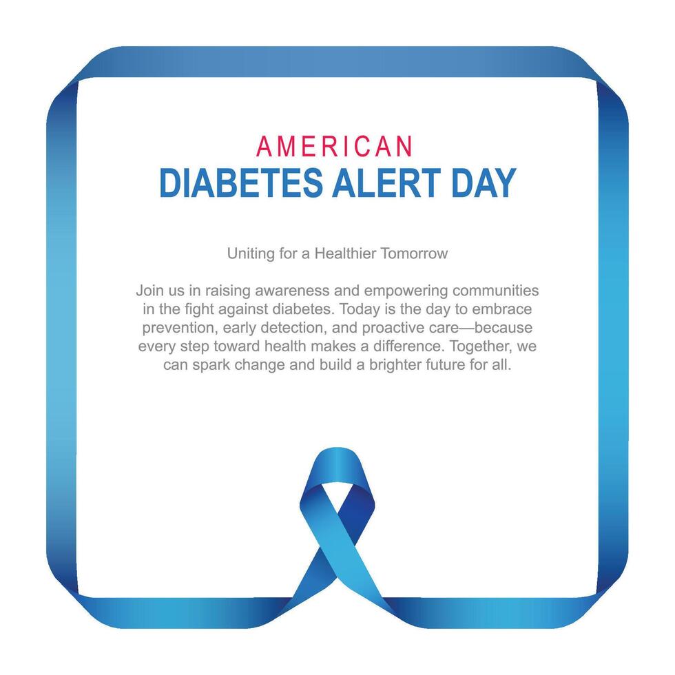 Empower Communities on American Diabetes Alert Day vector