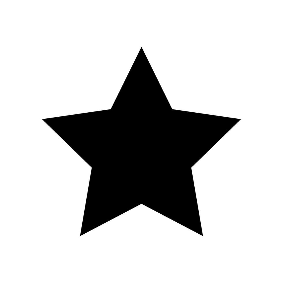 A black star on a white background vector