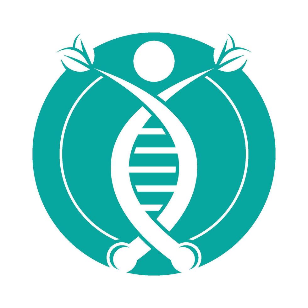People with DNA logo vector