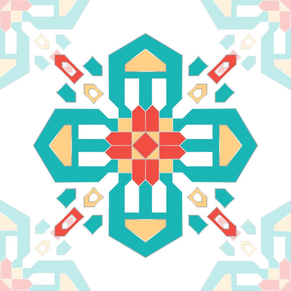 Flat Ornament Islamic vector