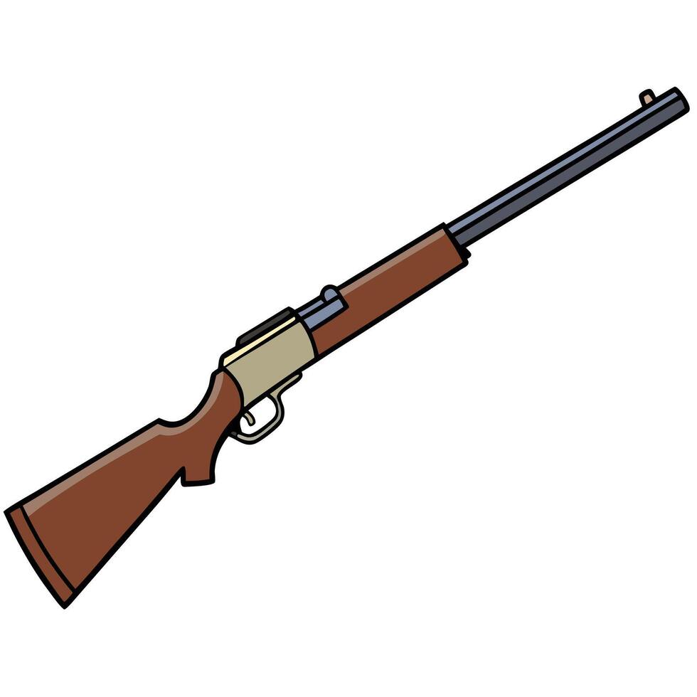 2D Gun Illustration for Commercial Use vector