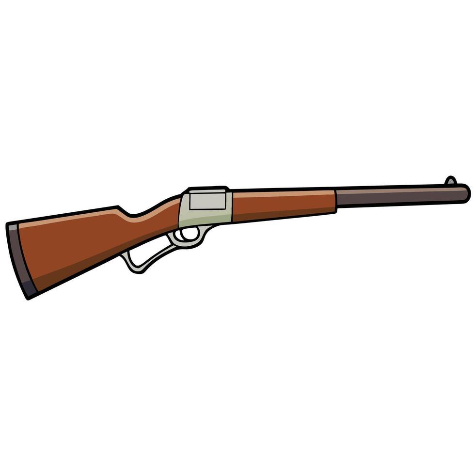 Cartoon Gun Illustration in Format vector