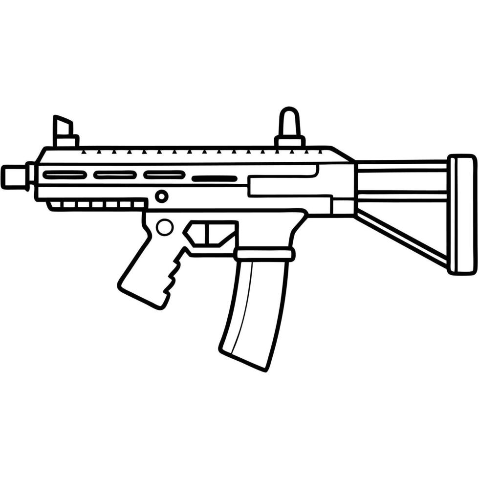 Unique Gun Icon in Style vector