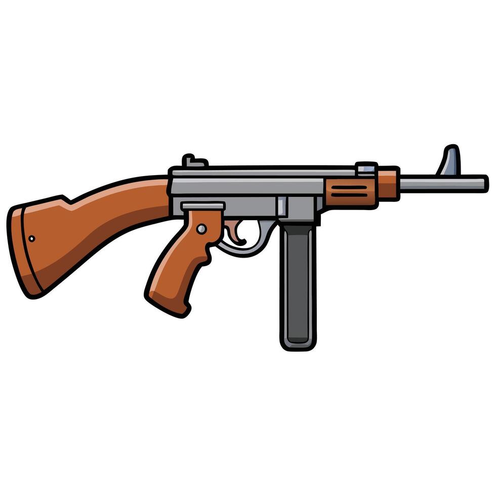 Modern Firearm Design in Art vector