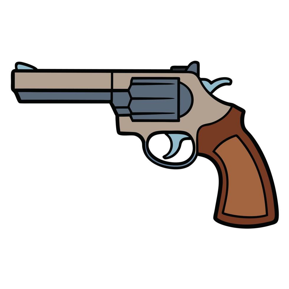 Military Gun Clipart in Style vector