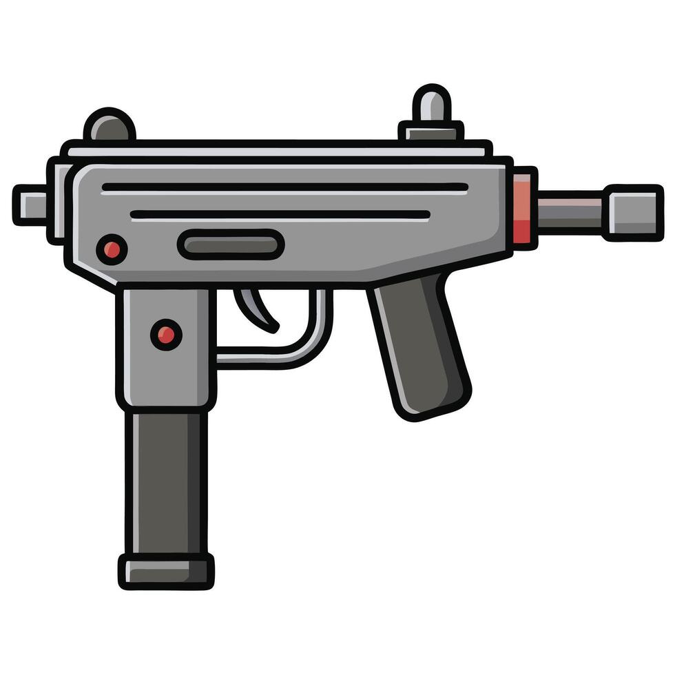 Iconic Gun Design for Projects vector