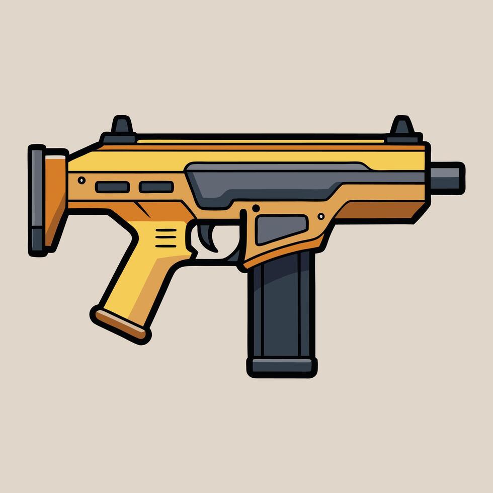 Art of Pistol for Design Projects vector