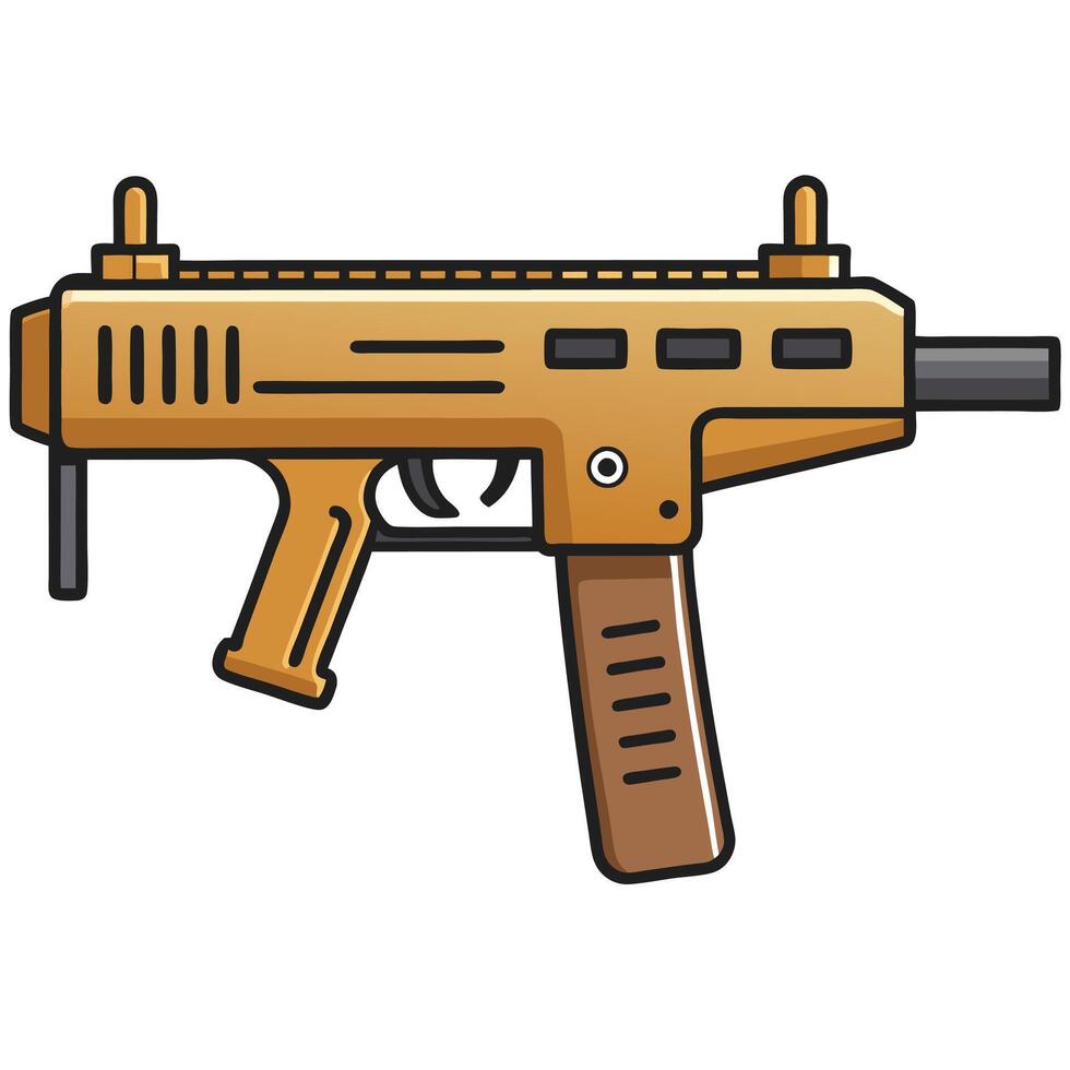 Silhouette of a Gun Illustration vector