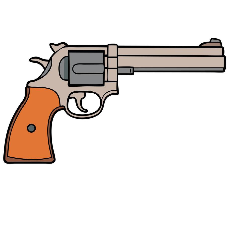 Detailed Pistol for Creative Projects vector
