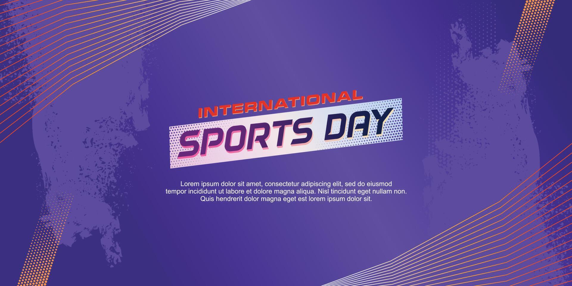 SPORT DAY BANNER BACKGROUND vector