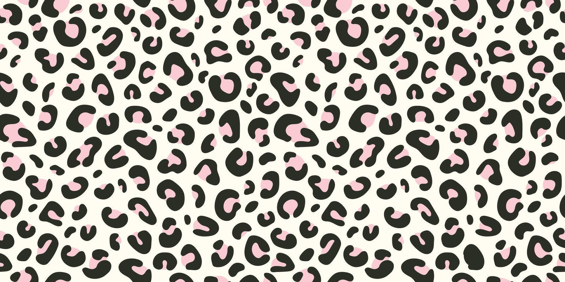 Leopard seamless pattern. Jaguar print. Cheetah pastel background. Design for fashion, textiles, print nails, wrapping paper, wallpaper vector