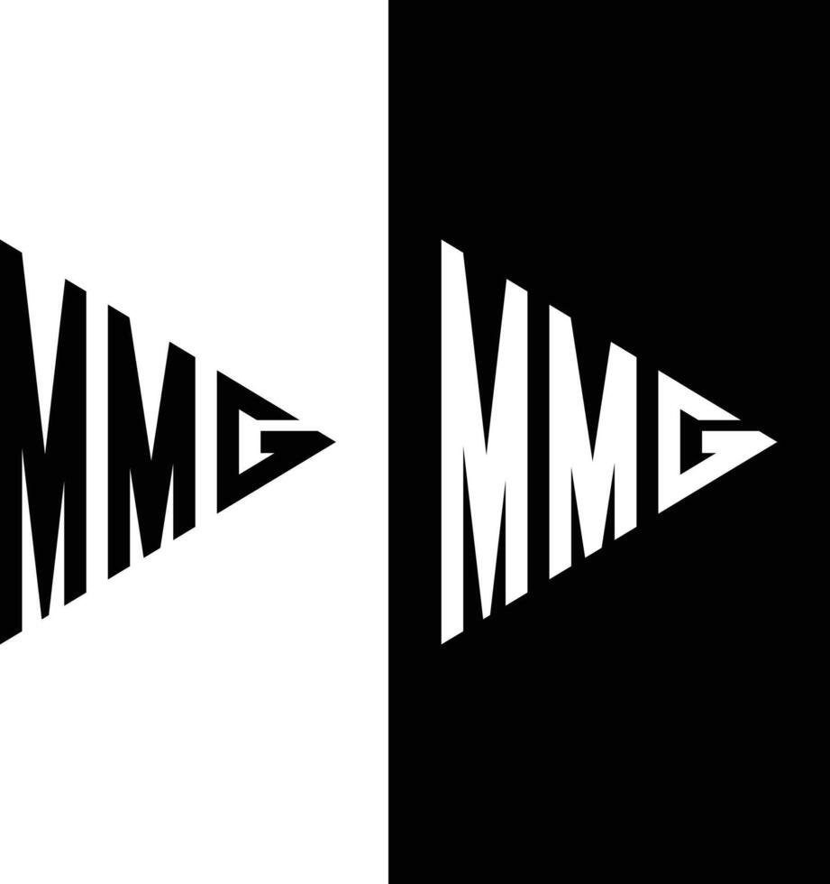 MMG monogram logo design vector