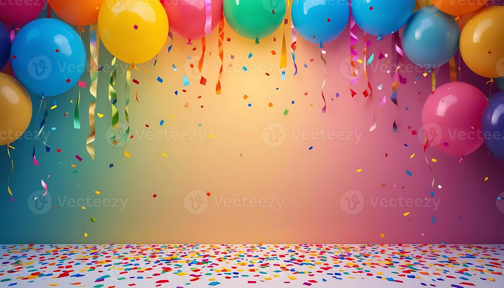 Rainbow Party Garland Banner Festive photo