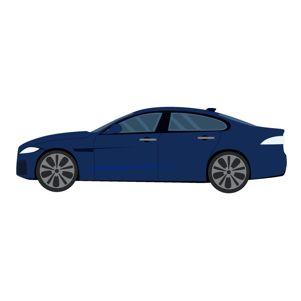 Blue car sport illustration vector