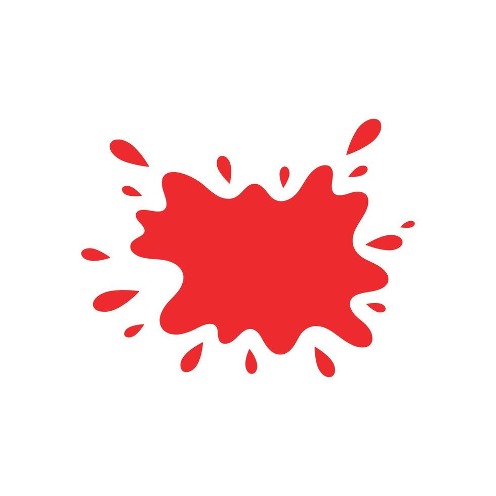 Red Blood Splatter Splash Illustration vector