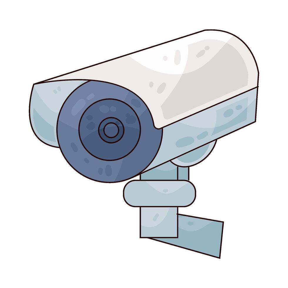 illustration of a cctv vector