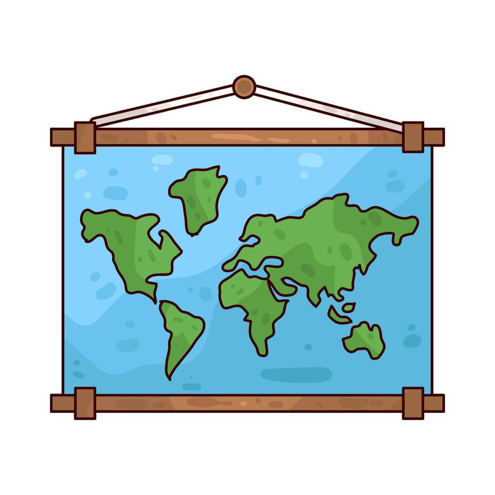 illustration of map board vector