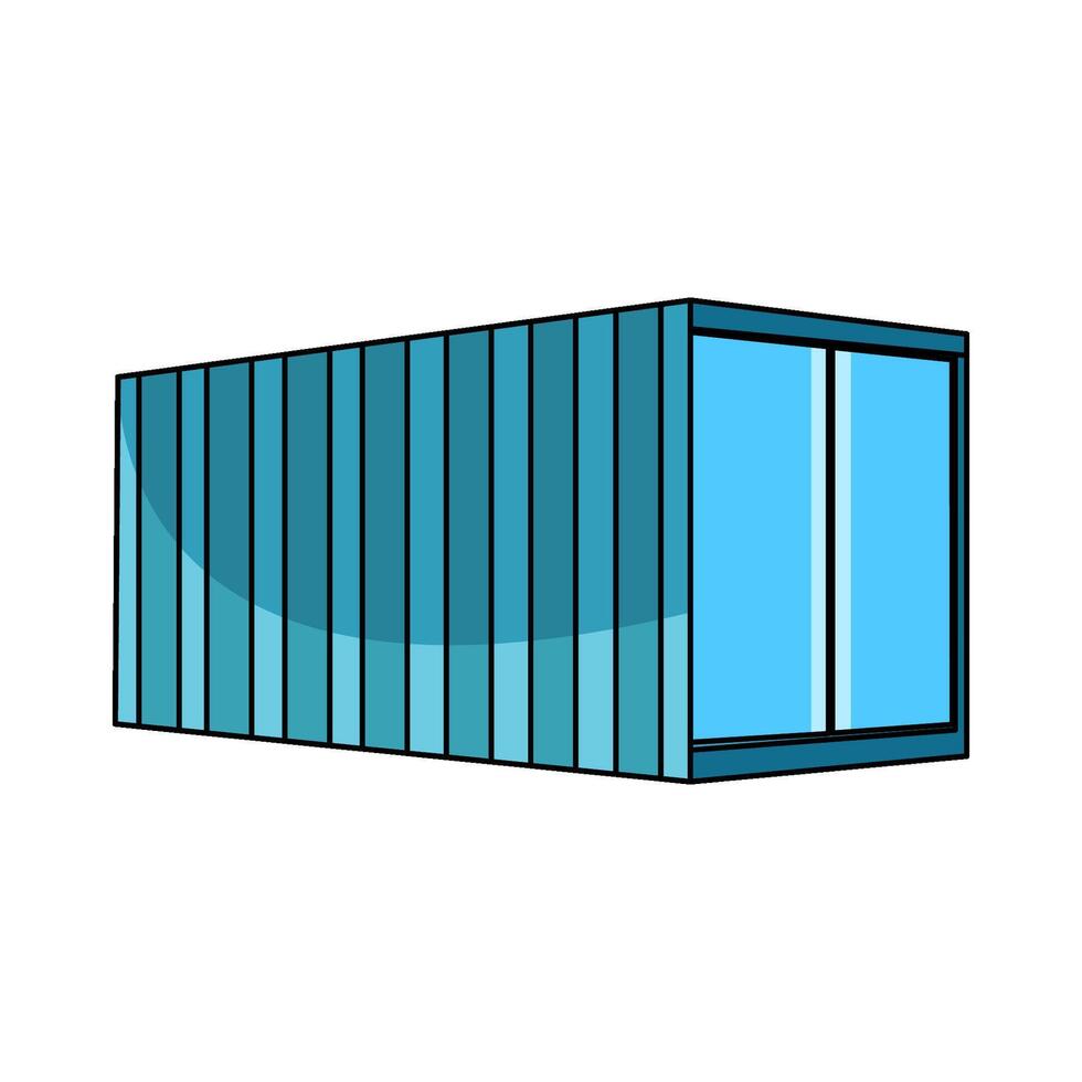 illustration of Blue Container vector