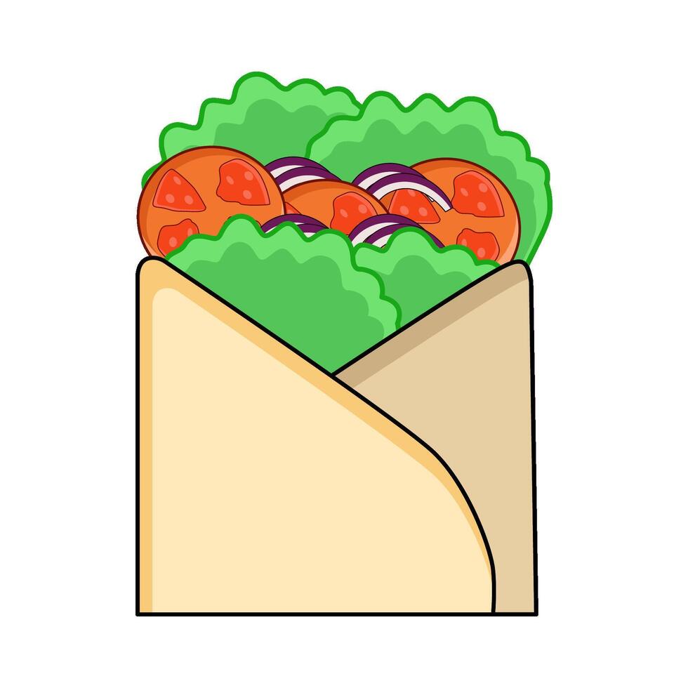 illustration of Sandwich Wrap vector