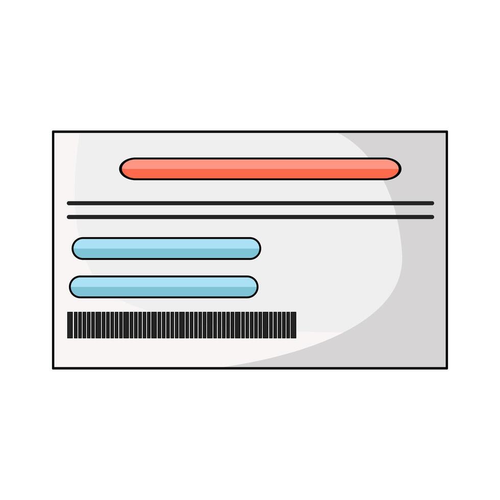 illustration of Labelled Package vector