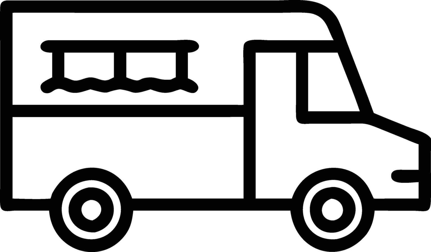 Food truck icon vector